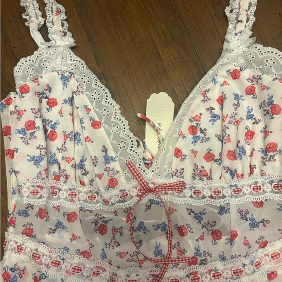 NWT for love and lemons floral slip dress - Picture 5 of 16